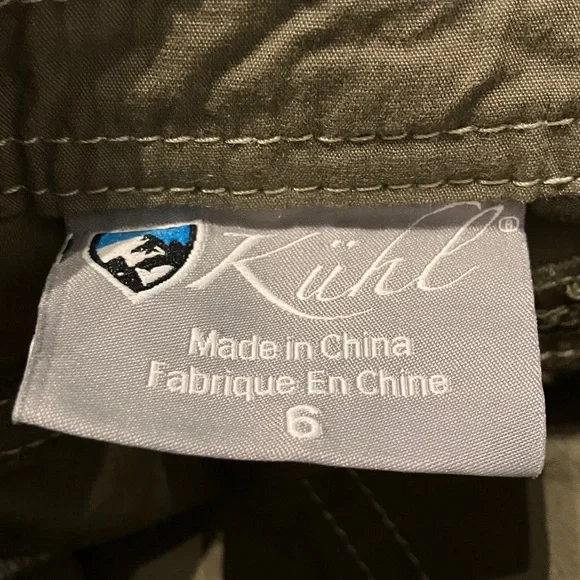 Women’s Kühl Sz 6 roll up green/grey cargo bermuda shorts - Picture 8 of 10